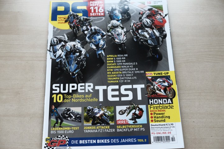 Deckblatt PS Sport Motorrad (10/2015)